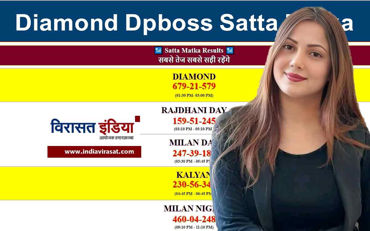 Diamond Dpboss Satta Matka Result 19 october आज के सभी रिजल्ट Live देखें